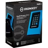 Kingston IronKey Vault Privacy 80 7.68 TB, Externe SSD blau/schwarz, USB-C 3.2 Gen 1 (5 Gbit/s)
