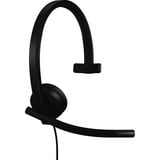 Logitech H570e Mono, Headset schwarz, Zertifiziert für Microsoft Teams, USB-C