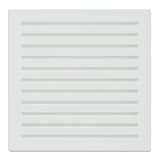 Merten Zentralplatte für Signalgeber aus Thermoplast glänzend weiß, Retail