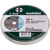 Metabo Trennscheiben 115x1,0x22,23 Inox, 100 Jahre 10 Stück