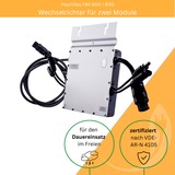 MyVoltaics Balkonkraftwerk MyPfannendach - doppelte Power, 800 Watt 0% MWST, 2x 400W, für Pfannendächer mit Standard-Dachziegeln
