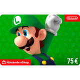 Nintendo eShop Card 75 €, Gamecard 
