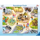 Ravensburger Kinderpuzzle Erstes Zählen bis 5 17 Teile, Rahmenpuzzle