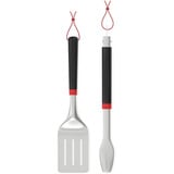 Weber Grillbesteck, 2-teilig edelstahl/schwarz, Wender und Grillzange