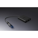 i-tec Video Adapter USB-A/USB-C > Dual HDMI 4K / 60Hz schwarz, 27cm Kabel mit USB-A Adapter