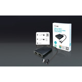i-tec Video Adapter USB-A/USB-C > Dual HDMI 4K / 60Hz schwarz, 27cm Kabel mit USB-A Adapter