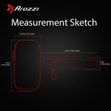 Arozzi Memory-Schaum Armlehnenpolster AZ-MFPAD, Bezug 