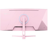 Arozzi Nova 34T2K165, Gaming-Monitor 86.4 cm (34 Zoll), pink, UWQHD, VA, Curved, HDMI, DP, Lautsprecher, 165Hz Panel