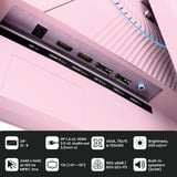 Arozzi Nova 34T2K165, Gaming-Monitor 86.4 cm (34 Zoll), pink, UWQHD, VA, Curved, HDMI, DP, Lautsprecher, 165Hz Panel
