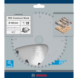 Bosch Professional PRO Construct Wood Kreissägeblatt, Ø 160mm, 12Z Bohrung 20mm, für Handkreissägen