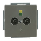 Busch-Jaeger Potentialausgleich Einsatzdose 2-fach Unterputz edelstahl, Retail