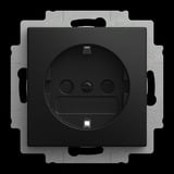 Busch-Jaeger Steckdose CEE 7/3 Typ F schwarz, Retail