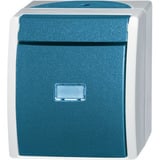 Busch-Jaeger Wechselschalter 2601/6 Wippe mit Komplettgehäuse Aufputz grau, Retail