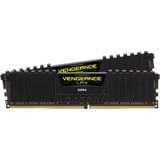 Corsair DIMM 16 GB DDR4-3600 (2x 8 GB) Dual-Kit, für AMD Optimiert , Arbeitsspeicher schwarz, CMK16GX4M2Z3600C18, Vengeance LPX, INTEL XMP