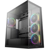 DeepCool CG580 4F V2, Tower-Gehäuse schwarz, Tempered Glass x 2