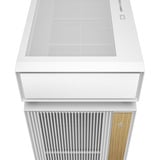 DeepCool CL660 WH, Tower-Gehäuse weiß/holz, Tempered Glass