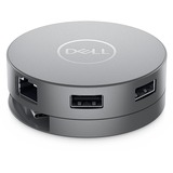 Dell USB-C Mobile Adapter DA310, Dockingstation silber, USB, HDMI, DisplayPort