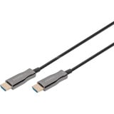 Digitus HDMI AOC Hybrid Glasfaserkabel, UHD 4K schwarz, 20 Meter