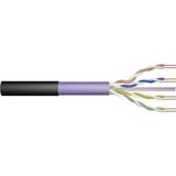 Digitus Professional Cat.6 U/UTP Erdverlegekabel simplex, Eca, PE-Mantel violett/schwarz, 500 Meter Trommel, Outdoor-Kabel