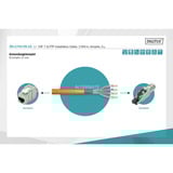 Digitus Professional Cat.7 S/FTP Verlegekabel simplex, Cca orange, 1.000 Meter Trommel