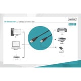 Digitus USB 2.0 Anschlusskabel USB-A (Stecker) > USB-B (Stecker) schwarz, 1,8 Meter