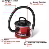 EINHELL TC-AV 1830 D, Aschesauger 