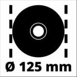 Einhell Winkelschleifer TC-AG 125/850 Kit rot/schwarz, 850 Watt