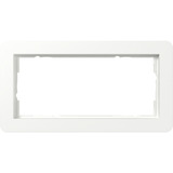 Gira Abdeckrahmen zwei fach, Abdeckung weiß, Retail