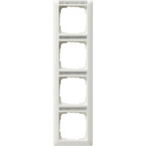 Gira Rahmen vierfach mit Beschriftungsfeld weiß, Retail