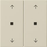 Gira Wippe zweifach mit Pfeilsymbolen und Kontrollfenster weiß, Retail