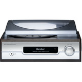 Karcher KA 8050, Kompaktanlage braun/silber, Plattenspieler, Lautsprecher