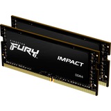 Kingston FURY SO-DIMM 8 GB DDR3-1866 (2x 4 GB) Dual-Kit, Arbeitsspeicher schwarz, KF318LS11IBK2/8, Impact