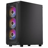 Krux Krux Orona, Tower-Gehäuse schwarz, Tempered Glass