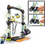 LEGO 60341 City Stuntz Umstoß-Challenge, Konstruktionsspielzeug Inkl. Motorrad und Stunt Racer Minifigur