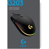 Logitech G203 LIGHTSYNC, Gaming-Maus schwarz