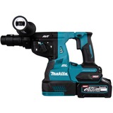 Makita Akku-Kombihammer HR004GM201 XGT, 40Volt, Bohrhammer blau/schwarz, 2x Li-Ionen Akku 4Ah, MAKPAC