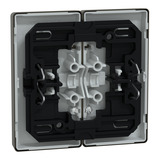 Merten Doppelwippe für Serien- und Doppeltaster-Einsatz, 2-fach, Metall bronze, Retail