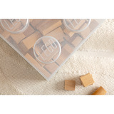 Room Copenhagen LEGO Storage Brick 4 Top Lid Glitter , Aufbewahrungsbox transparent