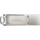 SanDisk Ultra Dual Drive Luxe 512 GB, USB-Stick silber, USB-A 3.2 Gen 1, USB-C 3.2 Gen 1