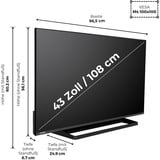 Toshiba 43UV3363DA, LED-Fernseher 108 cm (43 Zoll), schwarz, UltraHD/4K, Triple Tuner, SmartTV, VIDAA