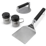 Weber Smashed Burger Set, für Plancha, 4-teilig , Presse edelstahl/schwarz