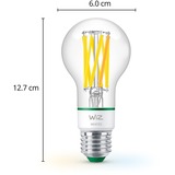 WiZ Filament LED-Lampe A60 60W E27 ersetzt 60 Watt, ultra-effizient