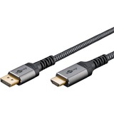 goobay Plus DisplayPort > HDMI Adapterkabel, 4K @ 60Hz grau, 1 Meter