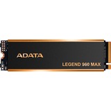 ADATA LEGEND 960 MAX 4 TB, SSD dunkelgrau/gold, PCIe 4.0 x4, NVMe 1.4, M.2 2280