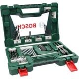 Bosch Heimwerken & Garten V-Line Bohrer- und Bit-Set, 68-teilig, Bohrer- & Bit-Satz grün, mit Magnetstab