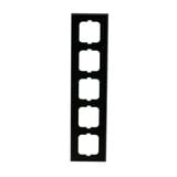 Busch-Jaeger Abdeckrahmen 5-fach, Abdeckung grau, Retail