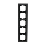 Busch-Jaeger Abdeckrahmen 5-fach, Abdeckung grau, Retail