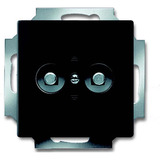 Busch-Jaeger Potentialausgleich Dose zweifach Unterputz schwarz (matt), Retail