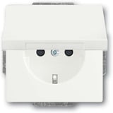 Busch-Jaeger Schutzkontaktsteckdose Einsatz mit erhöhtem Berührungsschutz weiß (matt), Retail