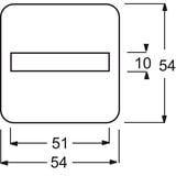 Busch-Jaeger Wippe weiß Symbol Klingel mit Beschriftungsfeld weiß, Retail